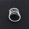 Certified 5.90 ct DEW Round Cut White Moissanite Solitaire Ring In Gold Vermeil