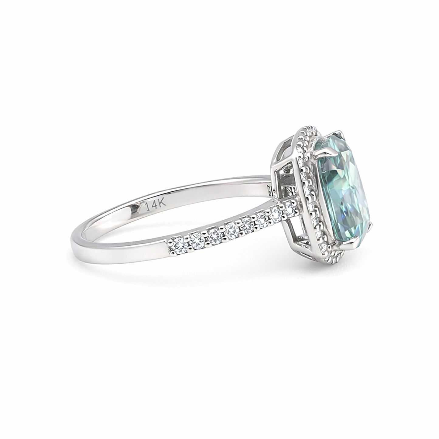 10.10 ct DEW Oval Cut Blue Moissanite Cushion Cut Solitaire Ring Gold Vermeil