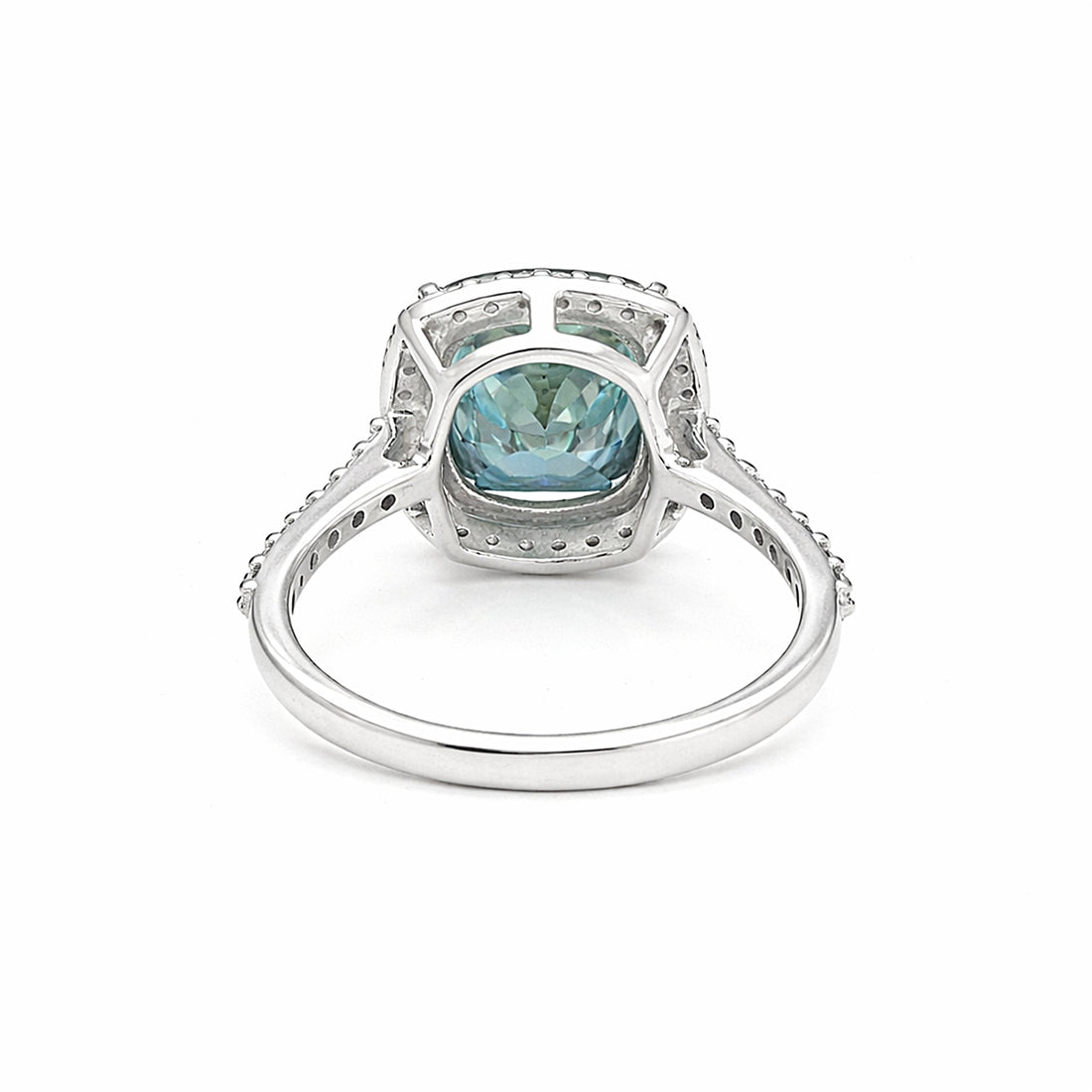 10.10 ct DEW Oval Cut Blue Moissanite Cushion Cut Solitaire Ring Gold Vermeil