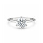 2.50 Ct Round Cut Lab Grown Diamond Ring — VS1 Clarity, 18k Gold Vermeil