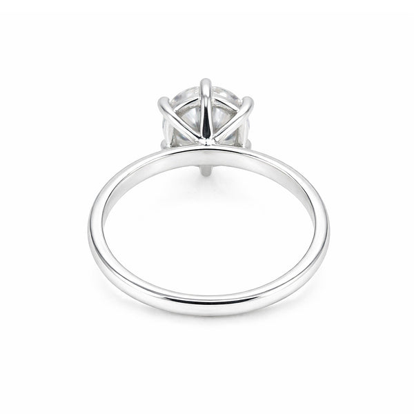 925 sterling silver inner band with 18k gold vermeil finish on solitaire ring
