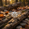 5.3ct DEW White Moissanite Round Solitaire Ring
