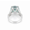 8.5ct DEW Blue Moissanite Round Solitaire Ring