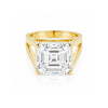 23.5ct DEW White Moissanite Asscher Solitaire Ring