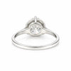 7.65ct DEW White Moissanite Round Solitaire Ring