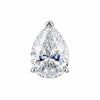 4.60ct DEW White Moissanite Pear Cut Pendant Necklace