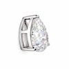 4.60ct DEW White Moissanite Pear Cut Pendant Necklace