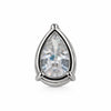 4.60ct DEW White Moissanite Pear Cut Pendant Necklace