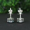 7.00 ct DEW Blue Moissanite Stud Earrings Gold Vermeil – Birthday Glam for Women