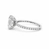 5.20 ct DEW Emerald Cut Certified White Solitaire Moissanite Ring 18K Gold Plated Verme 18K Gold Plated