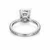 5.20 ct DEW Emerald Cut Certified White Solitaire Moissanite Ring 18K Gold Plated Verme 18K Gold Plated