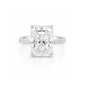 18.10 ct DEW Certified Radiant Cut Moissanite Ring For Birthday Gift Idea 18K Gold Plat 18K Gold Plated
