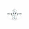 2.50 carat marquise cut lab-grown diamond ring in 18k gold vermeil setting