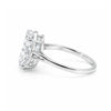 9 ct DEW Certified White Moissanite Solitaire Ring. For Anniversary Gift 18K Gold Plate 18K Gold Plated