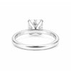 4.55ct DEW White Moissanite Cushion Solitaire Ring