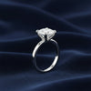 4.55ct DEW White Moissanite Cushion Solitaire Ring