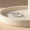 4.55ct DEW White Moissanite Cushion Solitaire Ring