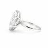 9 ct DEW Certified White Moissanite Solitaire Ring Valentine's Day Gift 18K Gold Plated