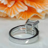 4.25ct DEW White Moissanite Princess Solitaire Ring