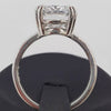 4.0ct DEW White Moissanite Oval Solitaire Ring