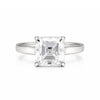 2.80 carat asscher cut lab-grown diamond ring in 18k gold vermeil setting