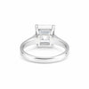 17.0ct DEW White Moissanite Asscher Solitaire Ring
