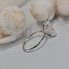 6.2ct DEW White Moissanite Radiant Solitaire Ring