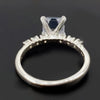 4.7ct DEW White Moissanite Asscher Solitaire Ring