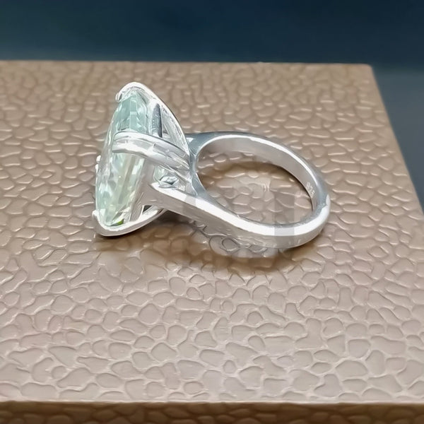925 sterling silver inner band with 18k gold vermeil finish on solitaire ring
