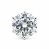 43.50 ct DEW Large Certified F VS1 White Moissanite Solitaire Ring In 18K Gold Plated V 18K Gold Plated