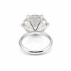 43.50 ct DEW Large Certified F VS1 White Moissanite Solitaire Ring In 18K Gold Plated V 18K Gold Plated