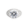 3.60 Ct Round Cut Lab Grown Diamond Ring — VS1 Clarity, 18k Gold Vermeil