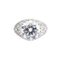 3.60 Ct Round Cut Lab Grown Diamond Ring — VS1 Clarity, 18k Gold Vermeil