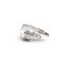 9.85 ct DEW Certified White Moissanite Ring In Gold Vermeil– Rare Wedding Gift Idea