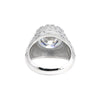 3.60 Ct Round Cut Lab Grown Diamond Ring — VS1 Clarity, 18k Gold Vermeil