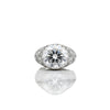 3.60 Ct Round Cut Lab Grown Diamond Ring — VS1 Clarity, 18k Gold Vermeil