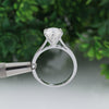 5.5ct DEW White Moissanite Round Solitaire Ring
