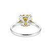 3.00 Ct Round Cut Champagne Lab Grown Diamond Ring — VS1 Clarity, 18k Gold Vermeil