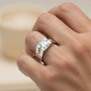 1.50 Ct Emerald Cut Lab Grown Diamond Ring — VS1 Clarity, 18k Gold Vermeil
