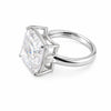 5.74ct DEW White Moissanite Asscher Solitaire Ring