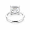 5.74ct DEW White Moissanite Asscher Solitaire Ring