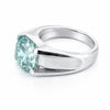 6.40 ct DEW Off White Moissanite Ring in – Elegant 4th of July Gift 18K Gold Plated Ver 18K Gold Plated