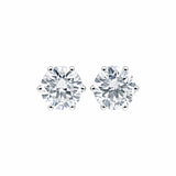 10.00ct DEW White Moissanite Round Stud Earrings