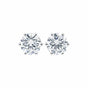 10.00ct DEW White Moissanite Round Stud Earrings