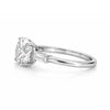 Certified 3.50 ct DEW Round Cut White Moissanite Solitaire Engagement Ring 18K Gold Pla 18K Gold Plated