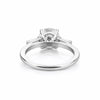 Certified 3.50 ct DEW Round Cut White Moissanite Solitaire Engagement Ring 18K Gold Pla 18K Gold Plated