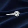 Certified 3.50 ct DEW Round Cut White Moissanite Solitaire Engagement Ring 18K Gold Pla 18K Gold Plated