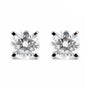 4 Ct Round Cut Lab Grown Diamond Stud Earrings — VS1 Clarity, 18k Gold Vermeil