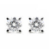 4.00 ct DEW White Moissanite Stud Earrings Gold Vermeil Gift for Women Anniversary