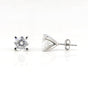 4.50 ct DEW Off White Moissanite Earrings Gold Vermeil Gift for Her Sparkling Look